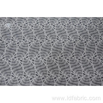 Nylon Cotton Leaf Pattern Lace Fabric